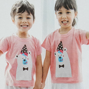 26943-아이스베어-핑크(상의:12000원/흰반바지:15000원 흰치마반바지:21000원) 어린이날티셔츠