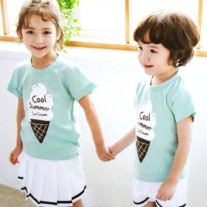 28644-아이스크림-민트(상의:13000원/반바지:15000원 치마반바지:21000원) 어린이날티셔츠