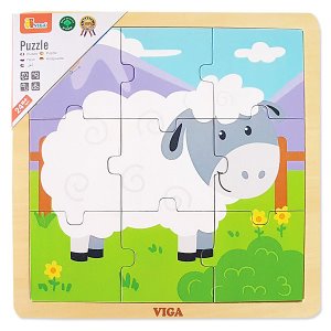 28792-비가(VIGA) 9피스퍼즐 - 양 /원목퍼즐 영유아퍼즐