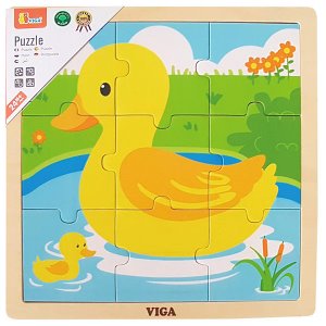 28791-비가(VIGA) 9피스퍼즐 - 오리 /원목퍼즐 영유아퍼즐