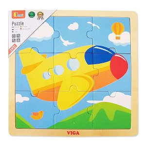 28786-비가(VIGA) 9피스퍼즐 - 비행기 /원목퍼즐 영유아퍼즐