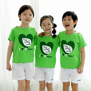 22203-[어린이날티셔츠] 러브그린 티셔츠(그린)-mire-i-교사용있음