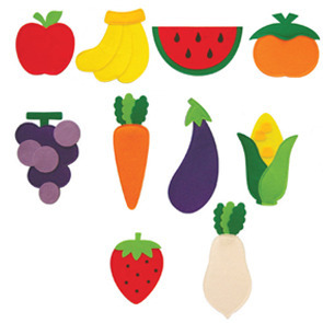 5219-교육자료(모형)-과일,야채 혼합 10종