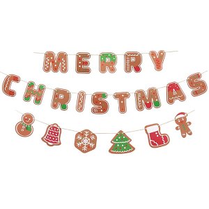 31652-크리스마스가랜드(진저브레드) /크리스마스파티데코 장식 성탄절 산타선물
