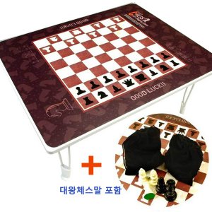 31743-유닛키즈 체스 어린이 공부상 (대왕체스말 포함) 접이식좌상 밥상 책상 미니테이블 체스테이블