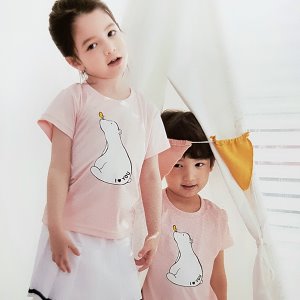 31904-나비곰-핑크(상의:15000원/반바지:16000원 치마반바지:22000원) 어린이날티셔츠