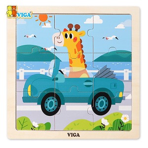33180-비가(VIGA) 9피스퍼즐 자동차 (V44629)/원목퍼즐 영유아퍼즐 직소퍼즐 교통퍼즐