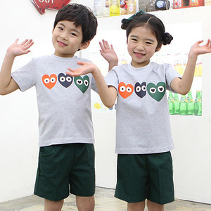 22192-[어린이날티셔츠]삼색하트 티셔츠-mire-i-교사용있음 상담후구매