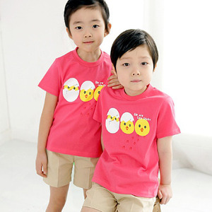 22220-[어린이날티셔츠]병아리 티셔츠(핑크)-mire-i-교사용있음