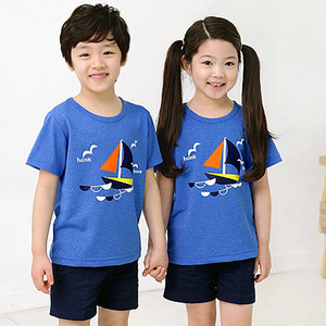 25525-[어린이날티셔츠]돛단배-블루(기능성)(상17800원) 교사용티있음-mire-i